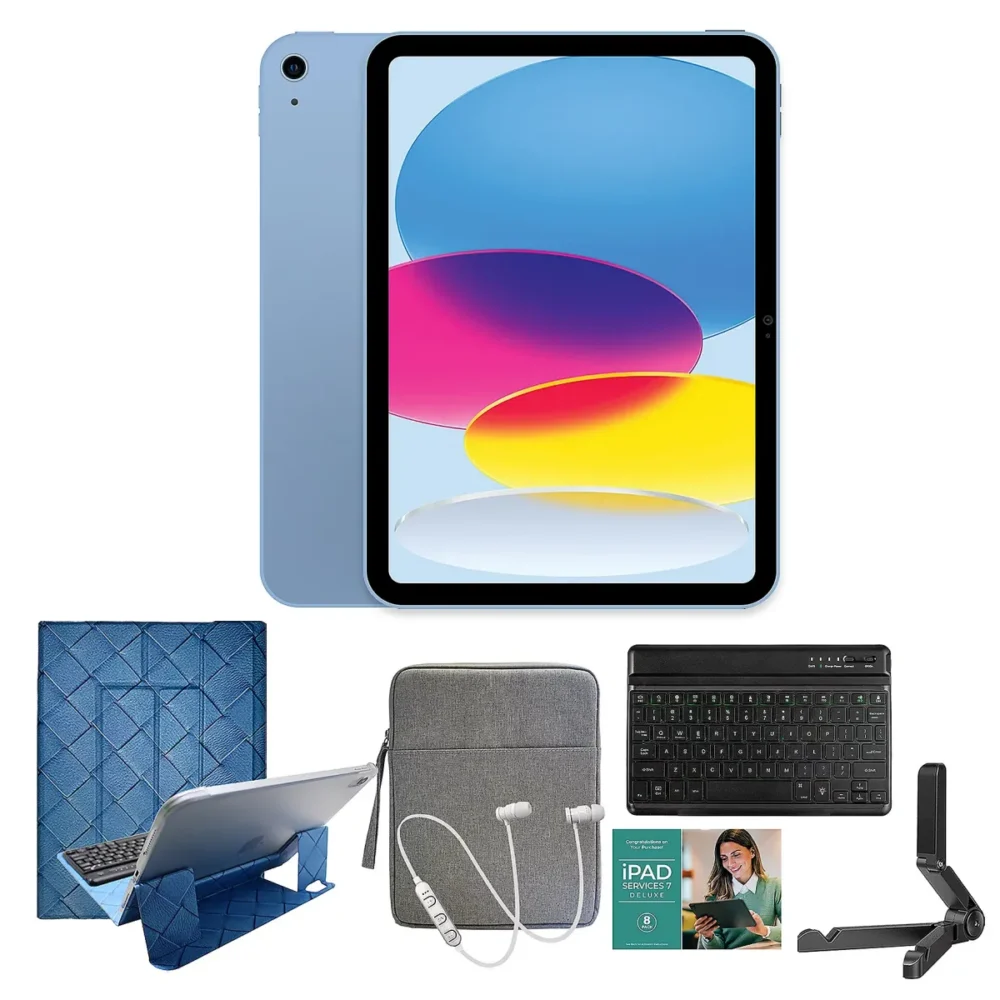 iPad 10.9" Gen 10 – 256GB w/ Backlit Keyboard, Sleeve & Accessories | 90% OFF | Today Only | Limited to 200 Units 1
