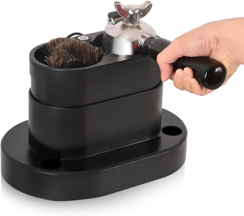 Automatic Portafilter Cleaner – Electric Coffee Puck Remover w/ Brush for Espresso Machines & Commercial Use | Limited to 20 Units