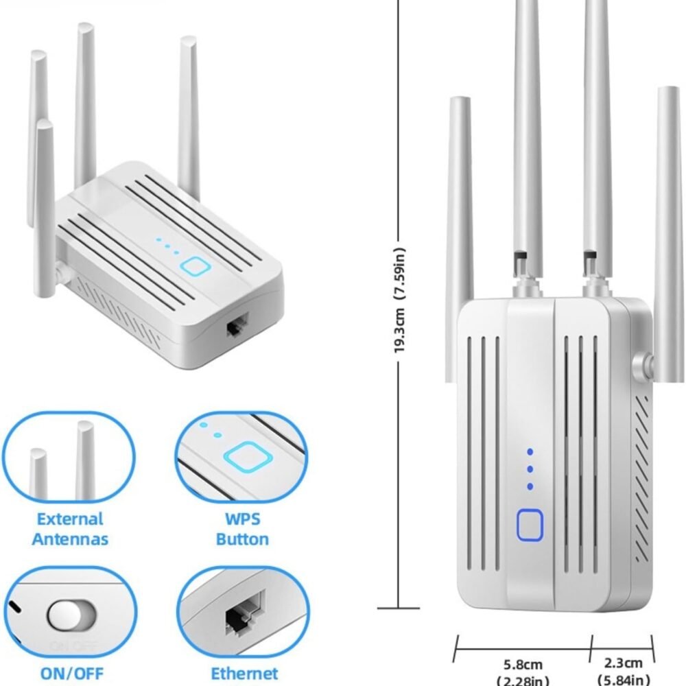 The Velocity Prime: 1200Mbps Ultra-Speed WiFi Repeater