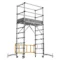 6ft Telescoping Rolling Scaffold – Aluminum Work Platform, 500 lb Load Capacity, Portable & Adjustable | Limited Units