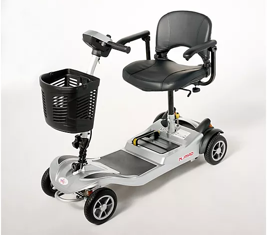 4-Wheel Mobility Scooter – Portable Electric Scooter with Basket for Adults, Comfortable & Easy to Use