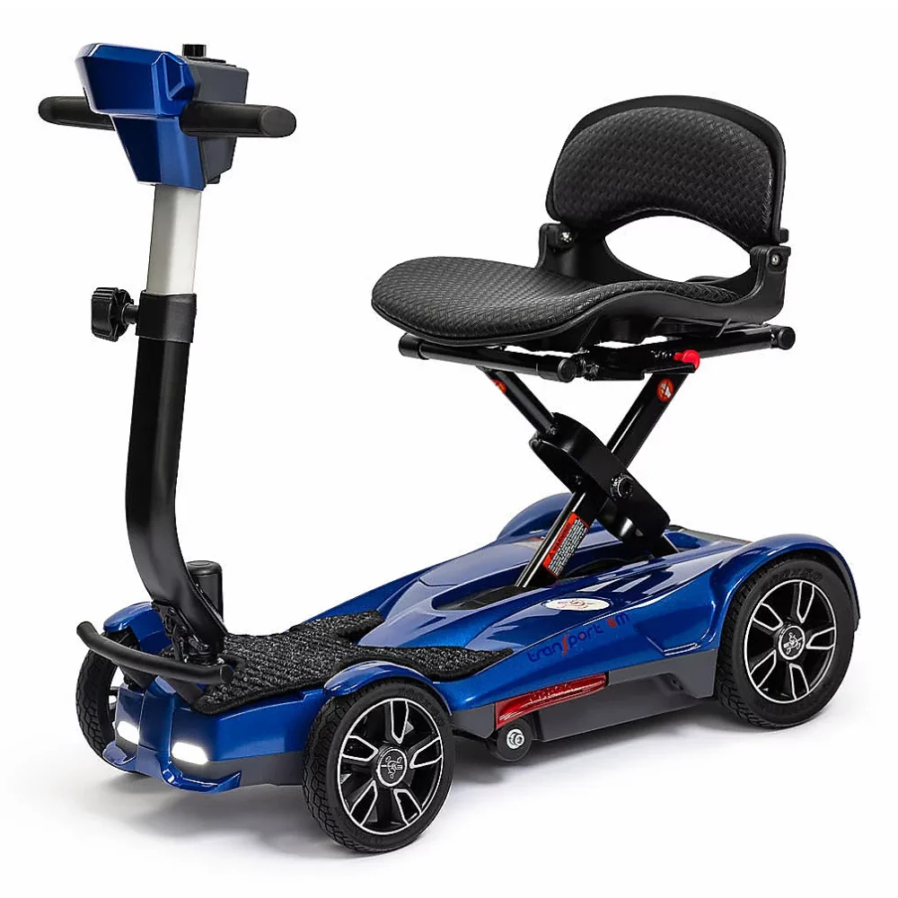 4-Wheel Folding Mobility Scooter – Manual Fold Portable Electric Scooter for Adults, Lightweight & Travel-Friendly